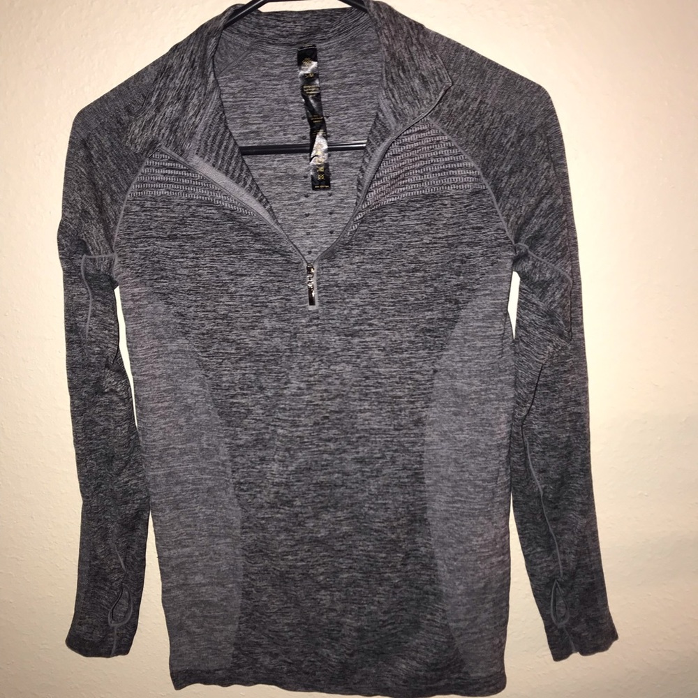 Grey quarter zip